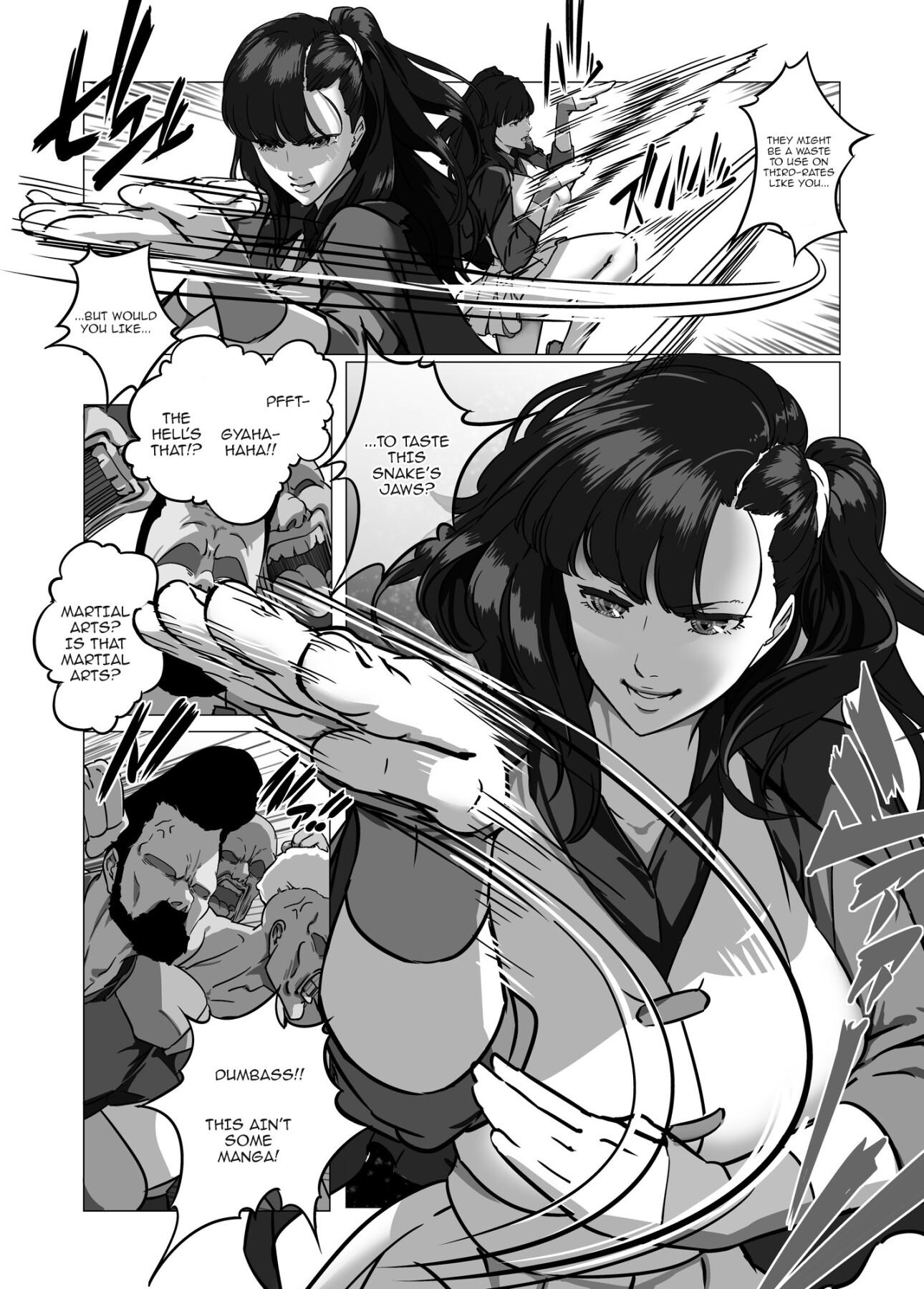Hentai Manga Comic-Beauties Using Niche Martial Art Styles Series - Snake Fist Woman-Read-4